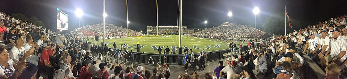 Old Dominion hosts NC State in 2015. Archival game panorama; it is not from today’s matchup.