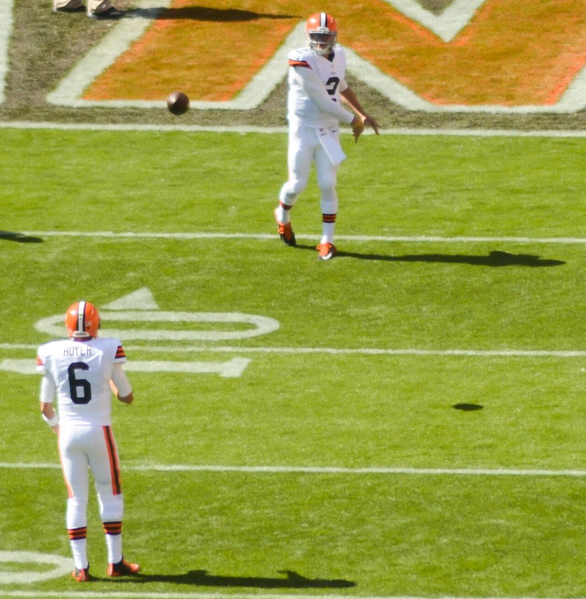 Baltimore in a September 2014 game at Cleveland. Historical team-action photograph; players pictured are not identified as current participants.