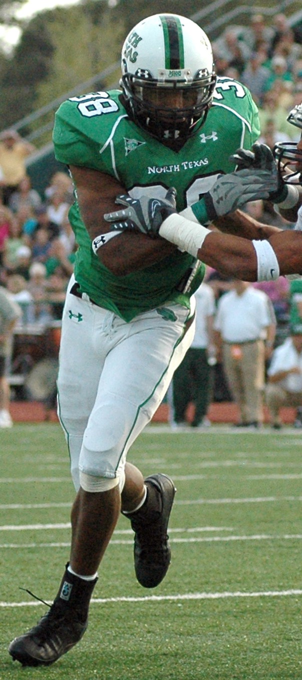 A North Texas defender during the November 2007 game against Navy. Historical action photo; the pictured player is not presented as a current participant.